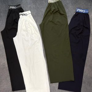 شلوار بگ آیرو ساده کمر چاپی کد 1618