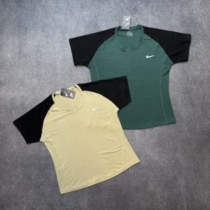 تیشرت یقه گرد دو رنگ 4116